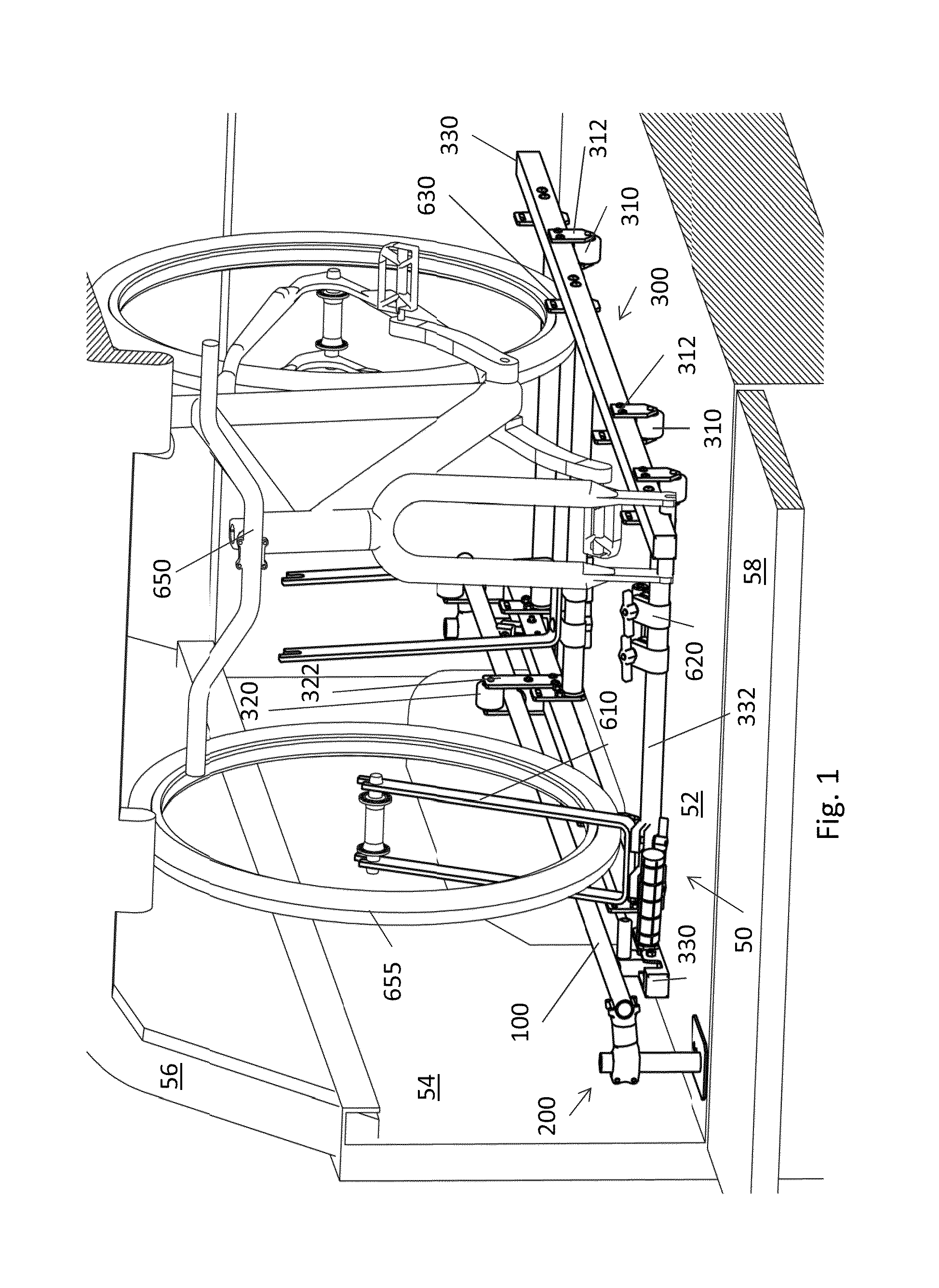 Equipment storage and retrieval system