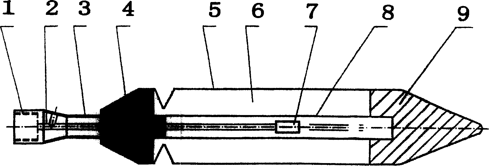 Device for harnessing bittern burst of brine well by blasting