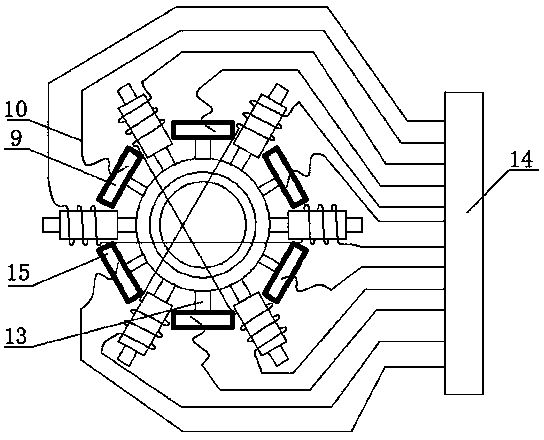 Device for assisting in laser drilling with rotating electric field