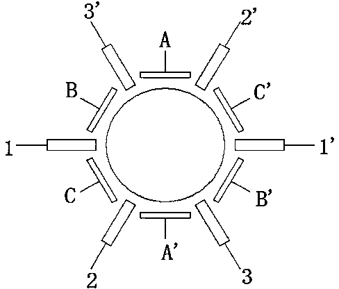 Device for assisting in laser drilling with rotating electric field