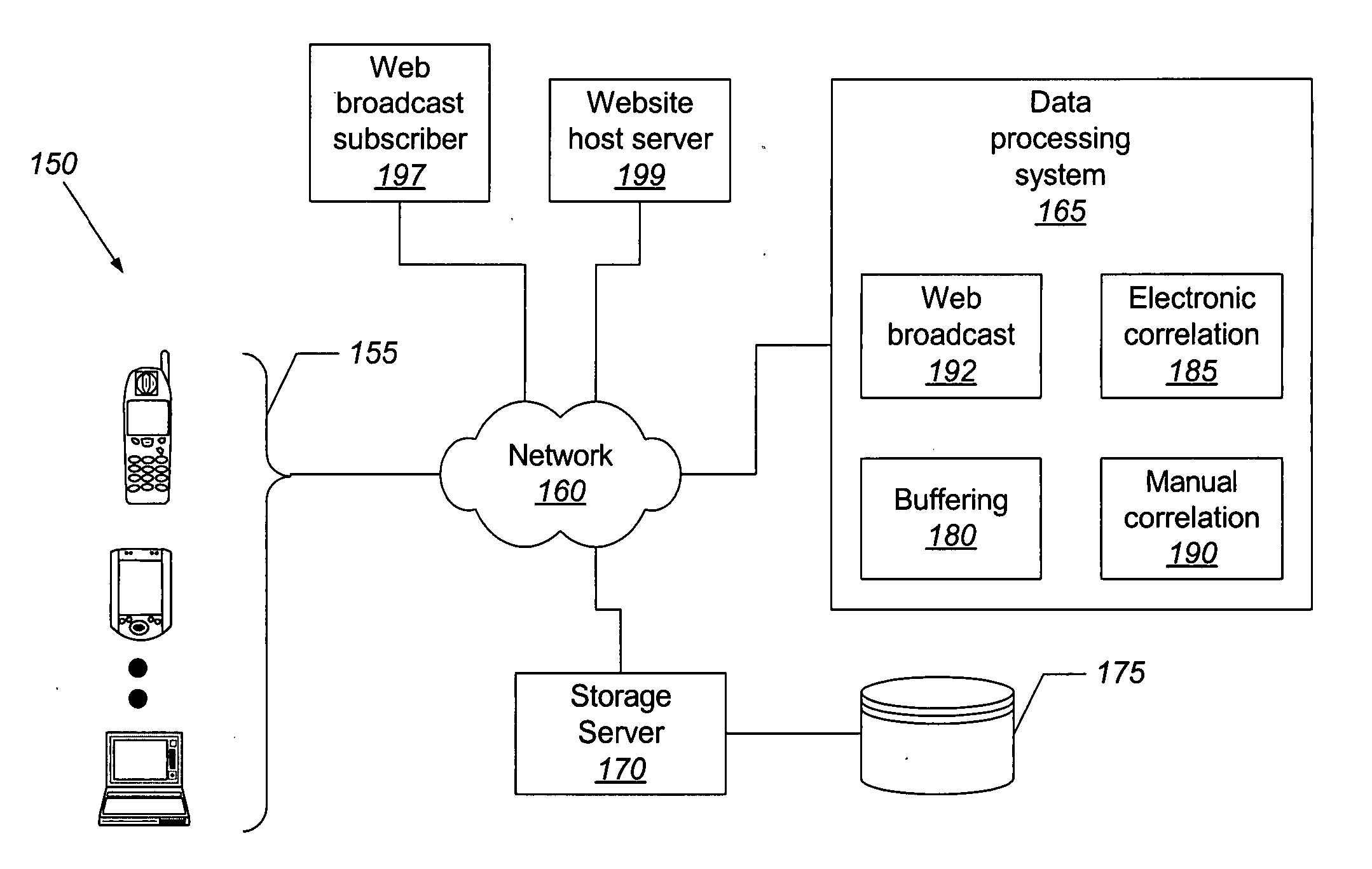 Methods, systems, and computer program products for managing audio and/or video information via a web broadcast