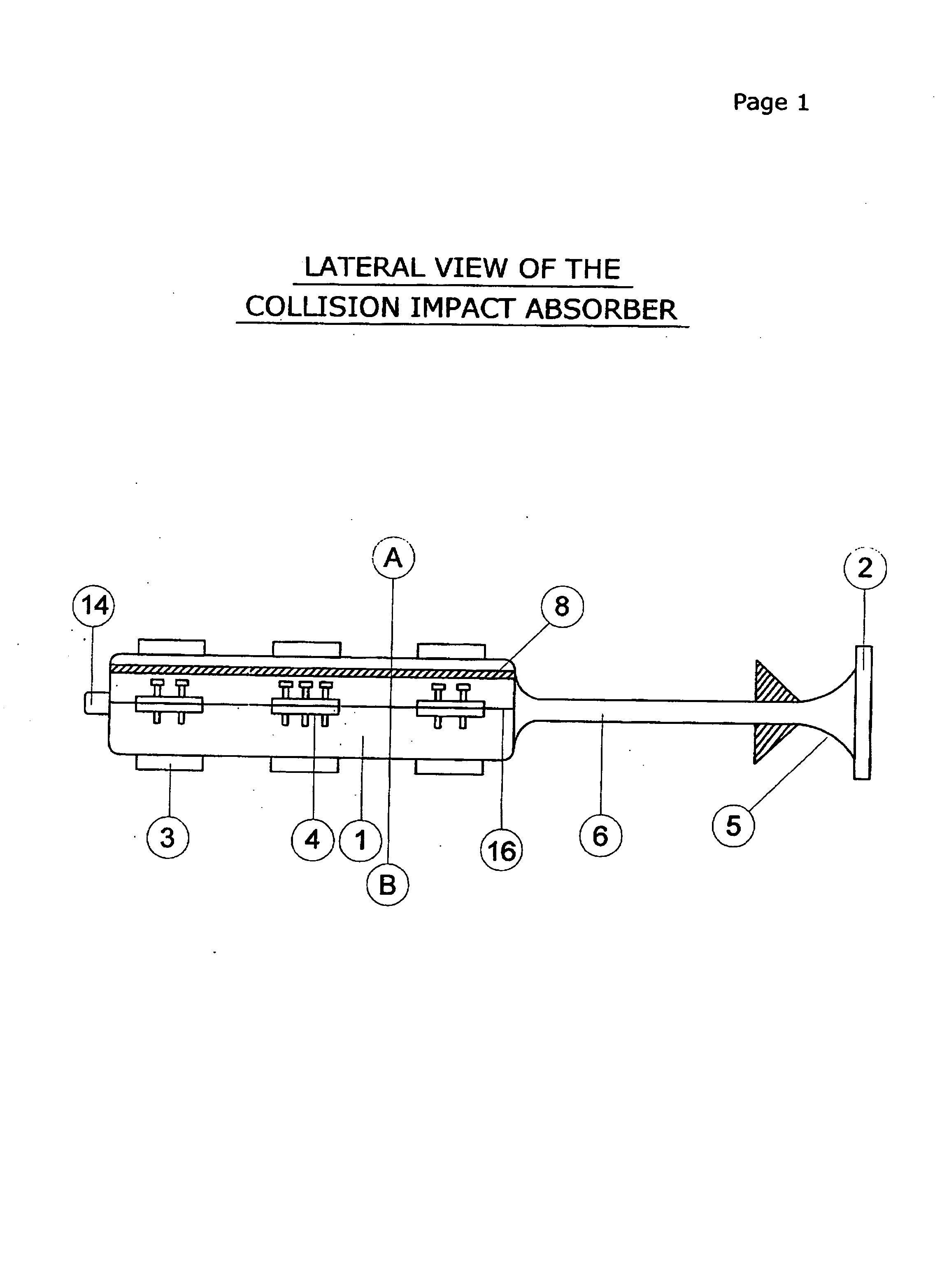 Multimodular multistage high impact collision energy absorber