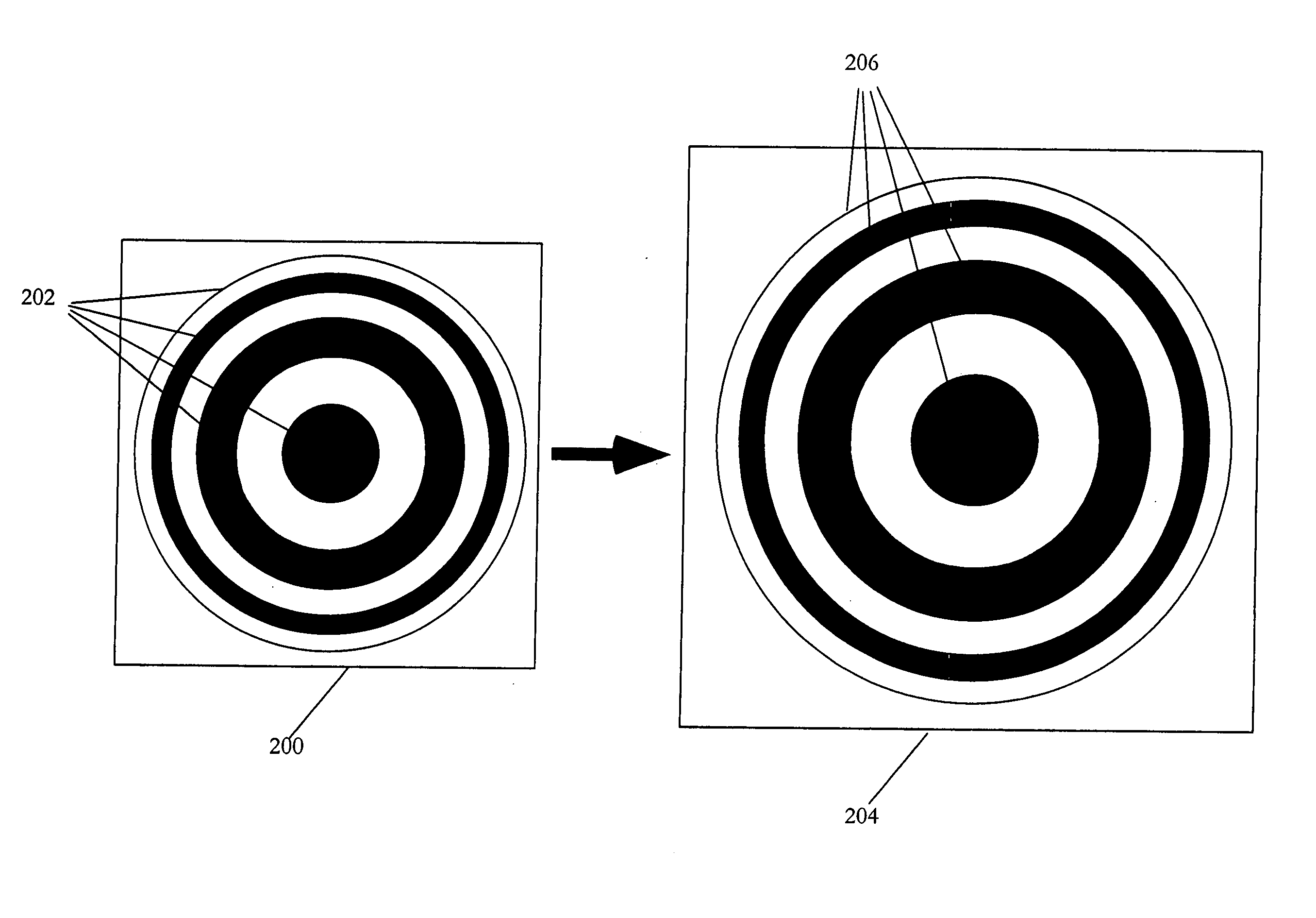 Fresnel zone plate based on elastic materials