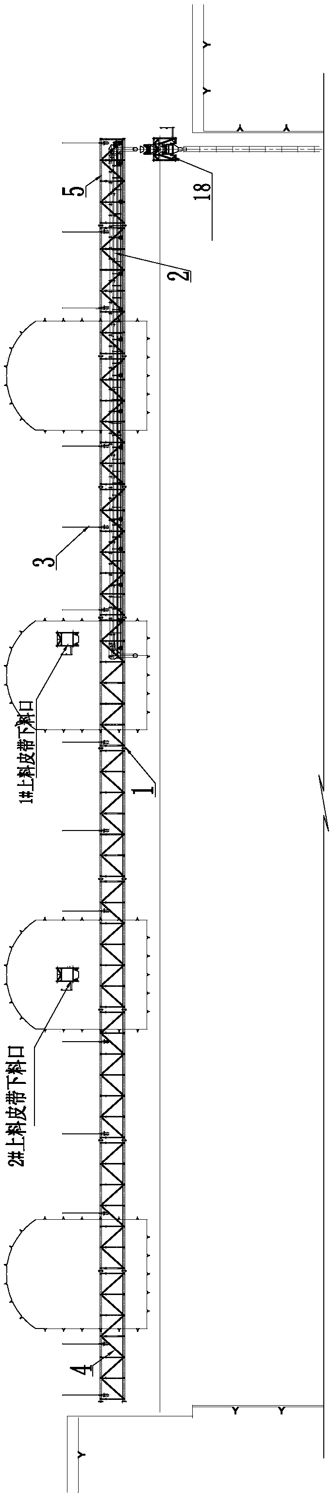 A quick detachable suspension shuttle type reversible feeding line