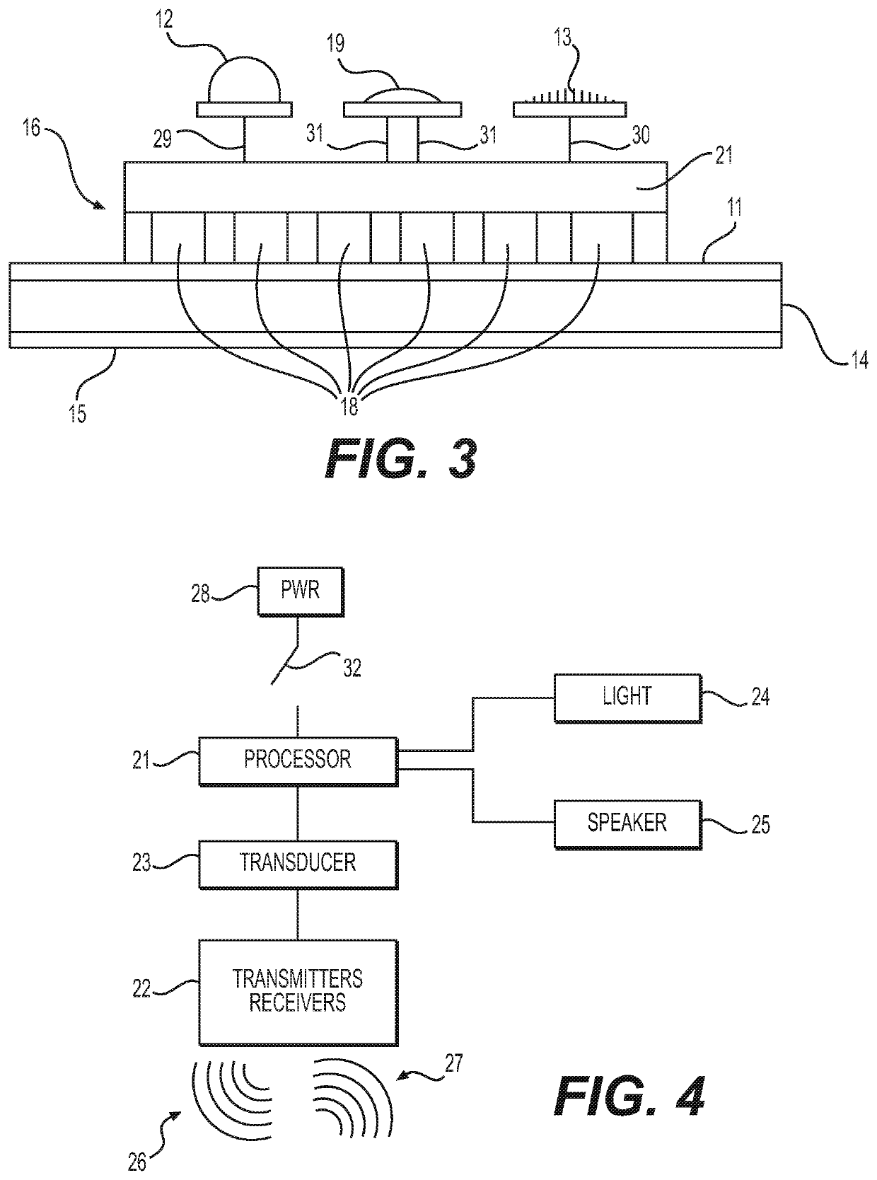 Stand-alone continuous cardiac doppler and acoustic pulse monitoring patch with integral visual and auditory alerts, and patch-display system and method