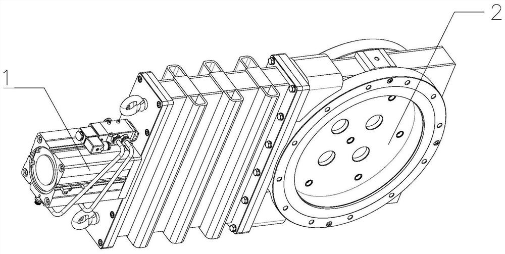 Ultrahigh vacuum pneumatic gate valve