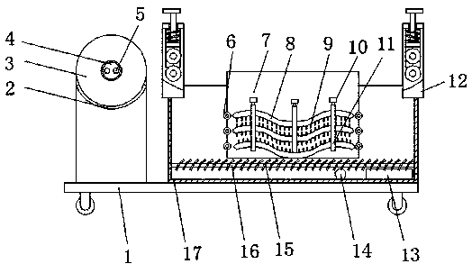 Fire hose cleaning device