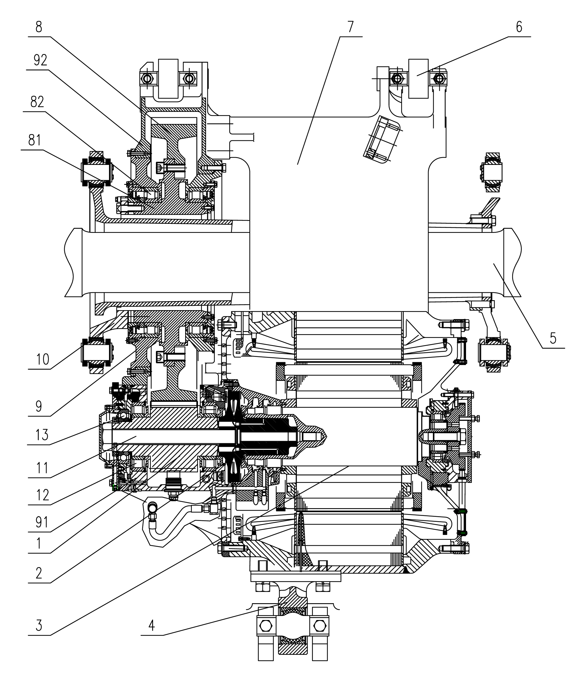 Suspension type drive device for electric frame