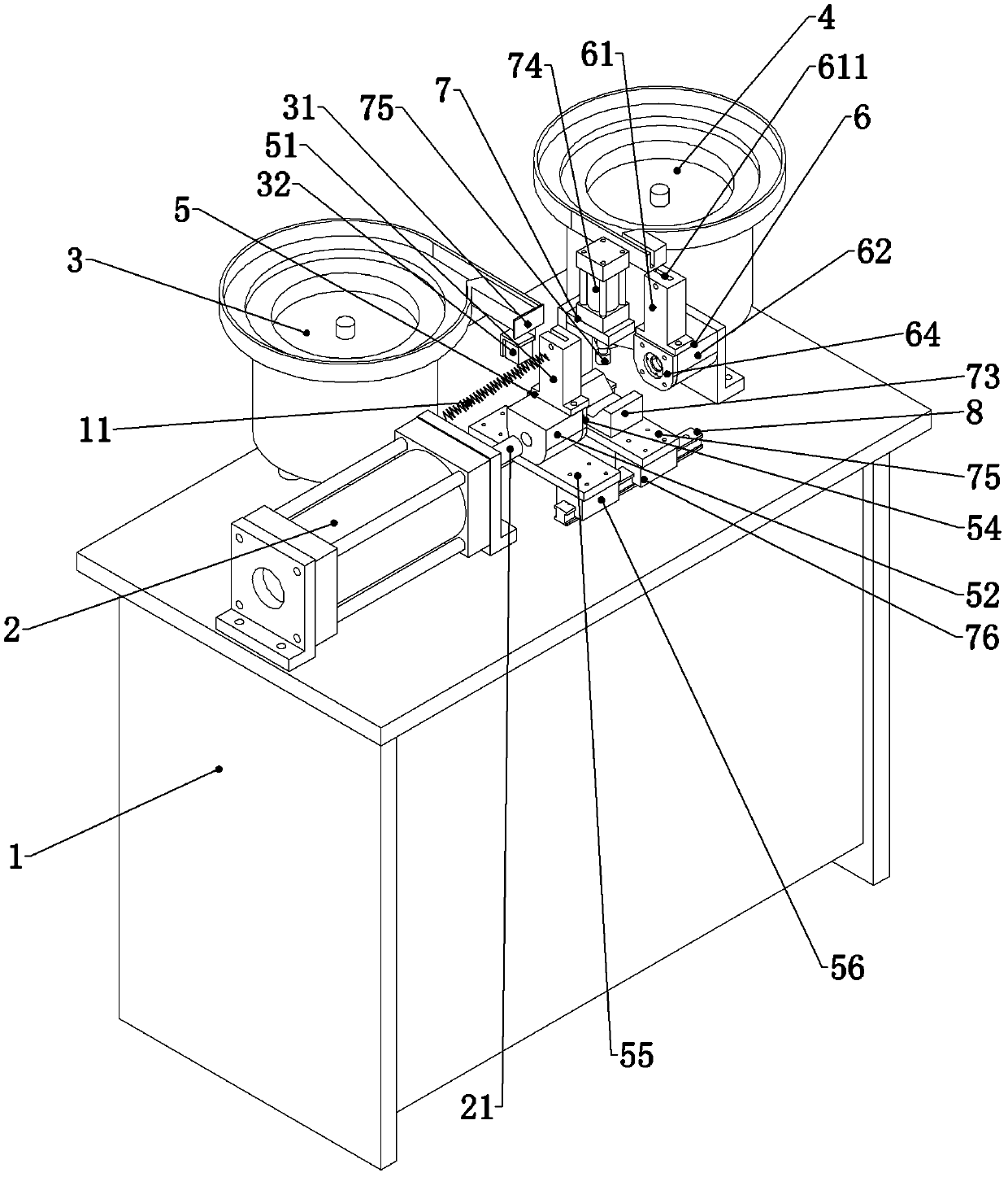 Automatic bearing press-fitting machine