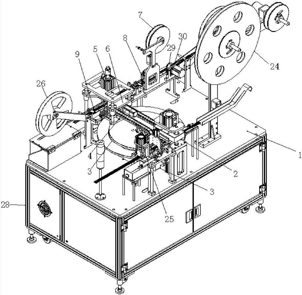 Reinforcement steel sheet cutting belt-carrying packaging machine