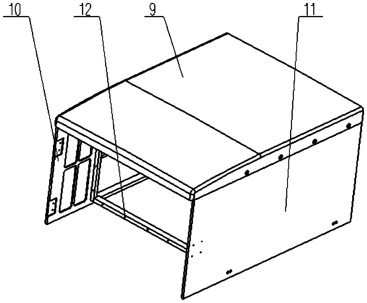 A main control extension of a vehicle-mounted array radar