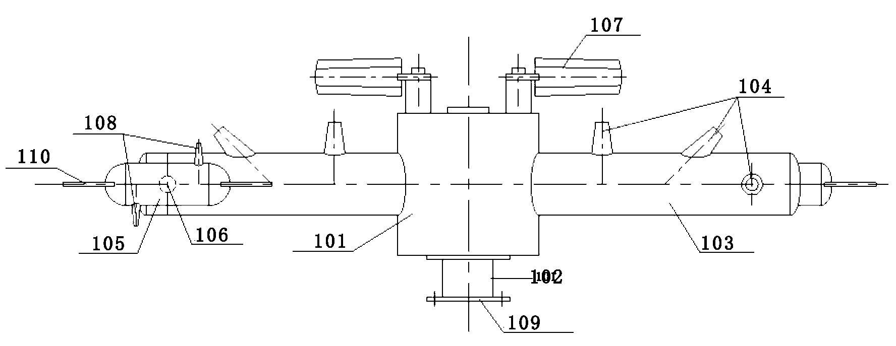 Self-operated rotary jet stirring and blending device