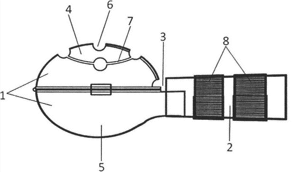 Visual restraining glove convenient to open and close