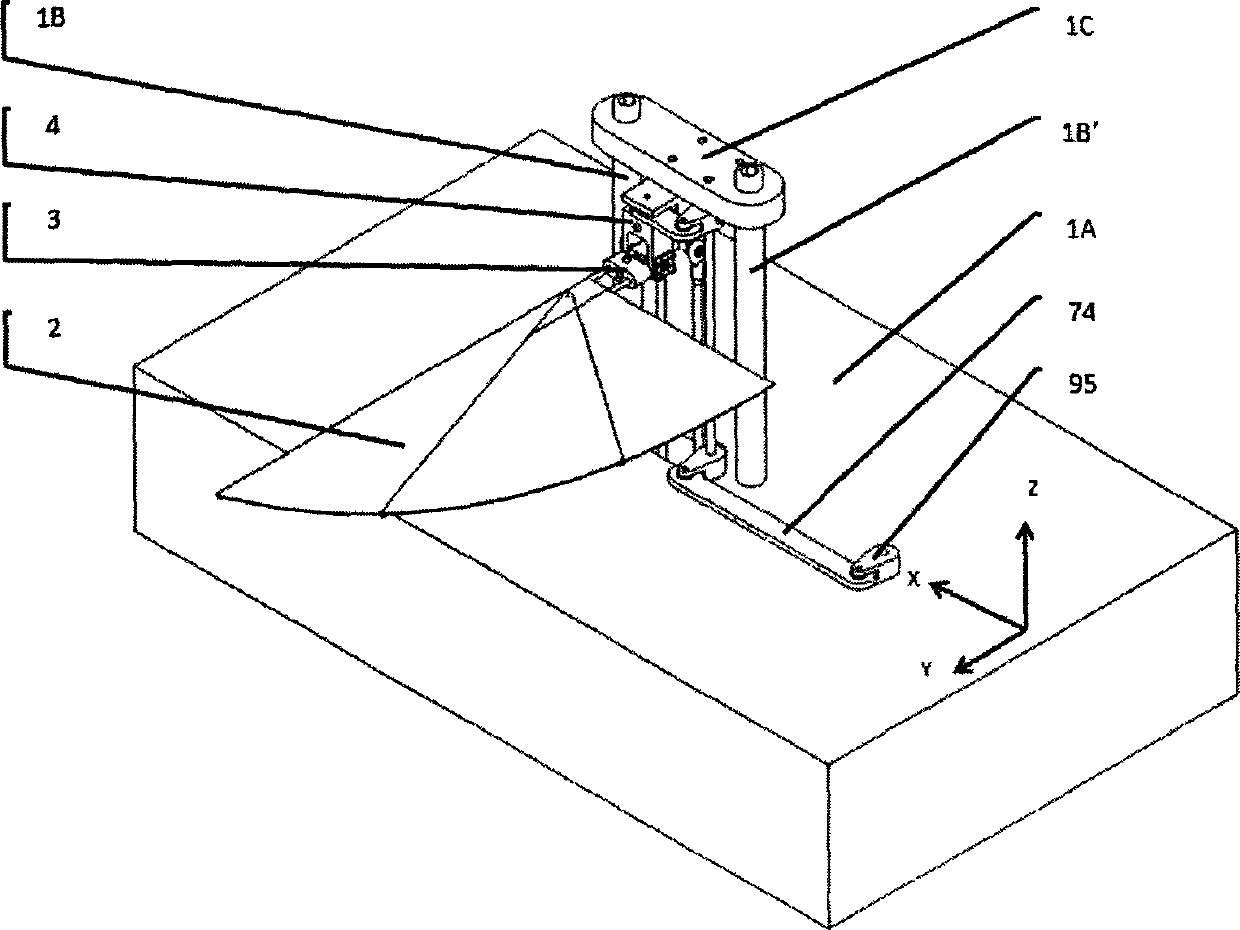 Three-freedom-degree flapping-wing comprehensive experiment platform