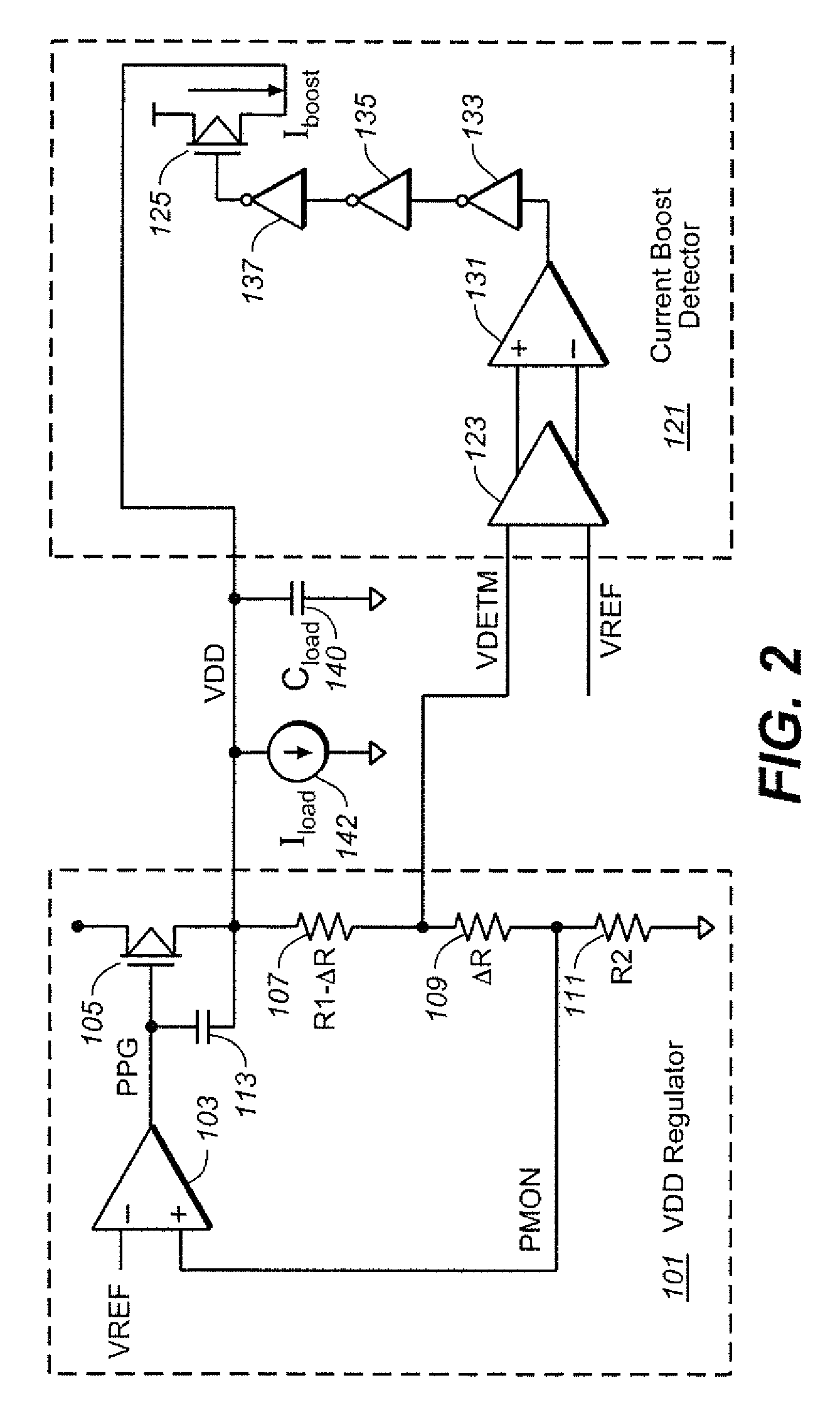 LDO/HDO architecture using supplementary current source to improve effective system bandwidth