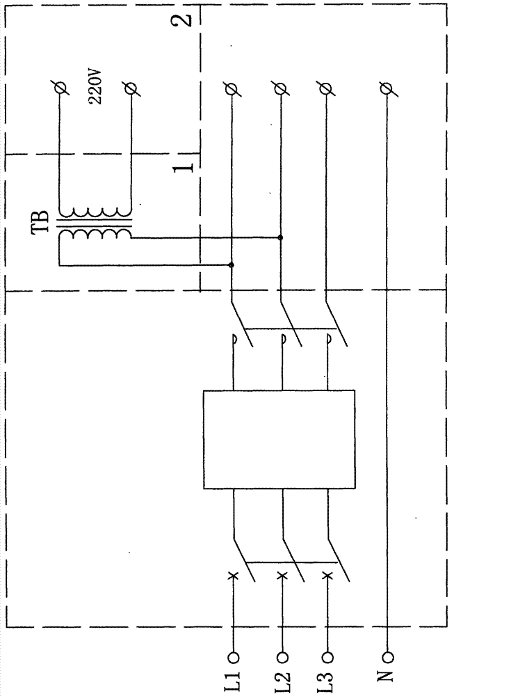 Output circuit of three-phase power voltage regulator