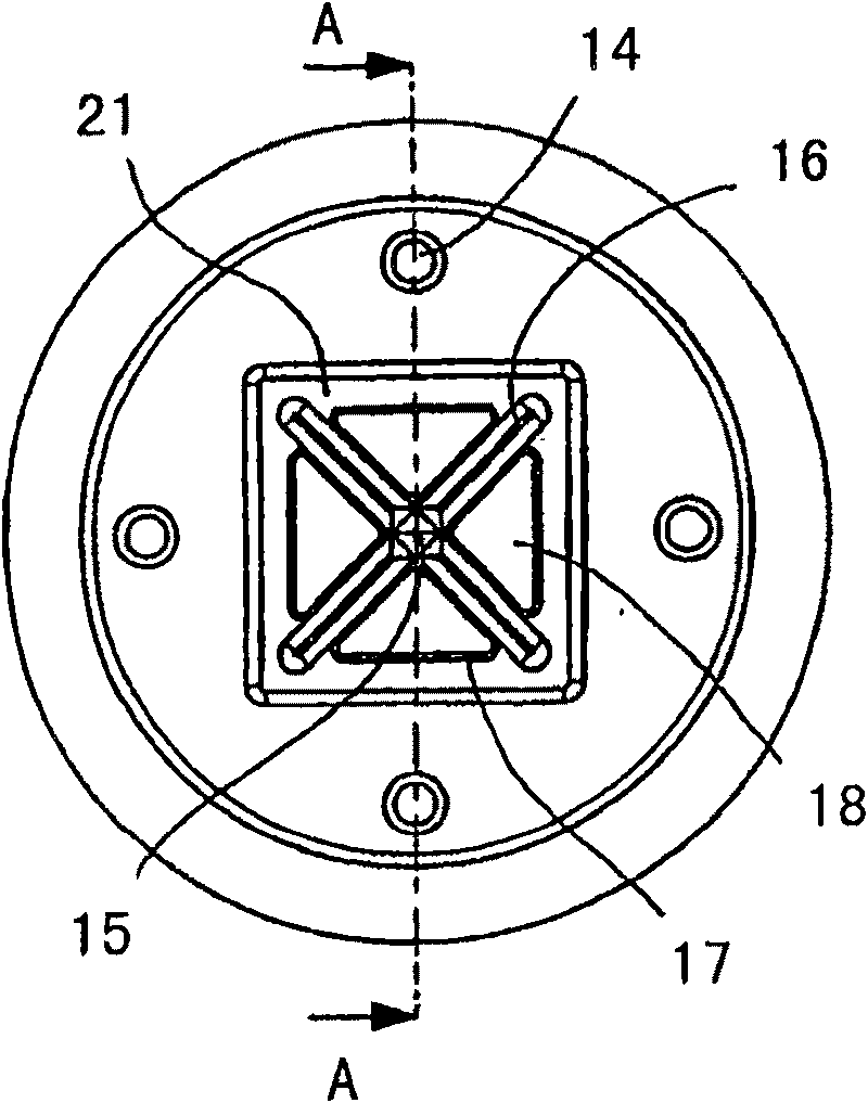 Method and device for detaching a component which is attached to a flexible film