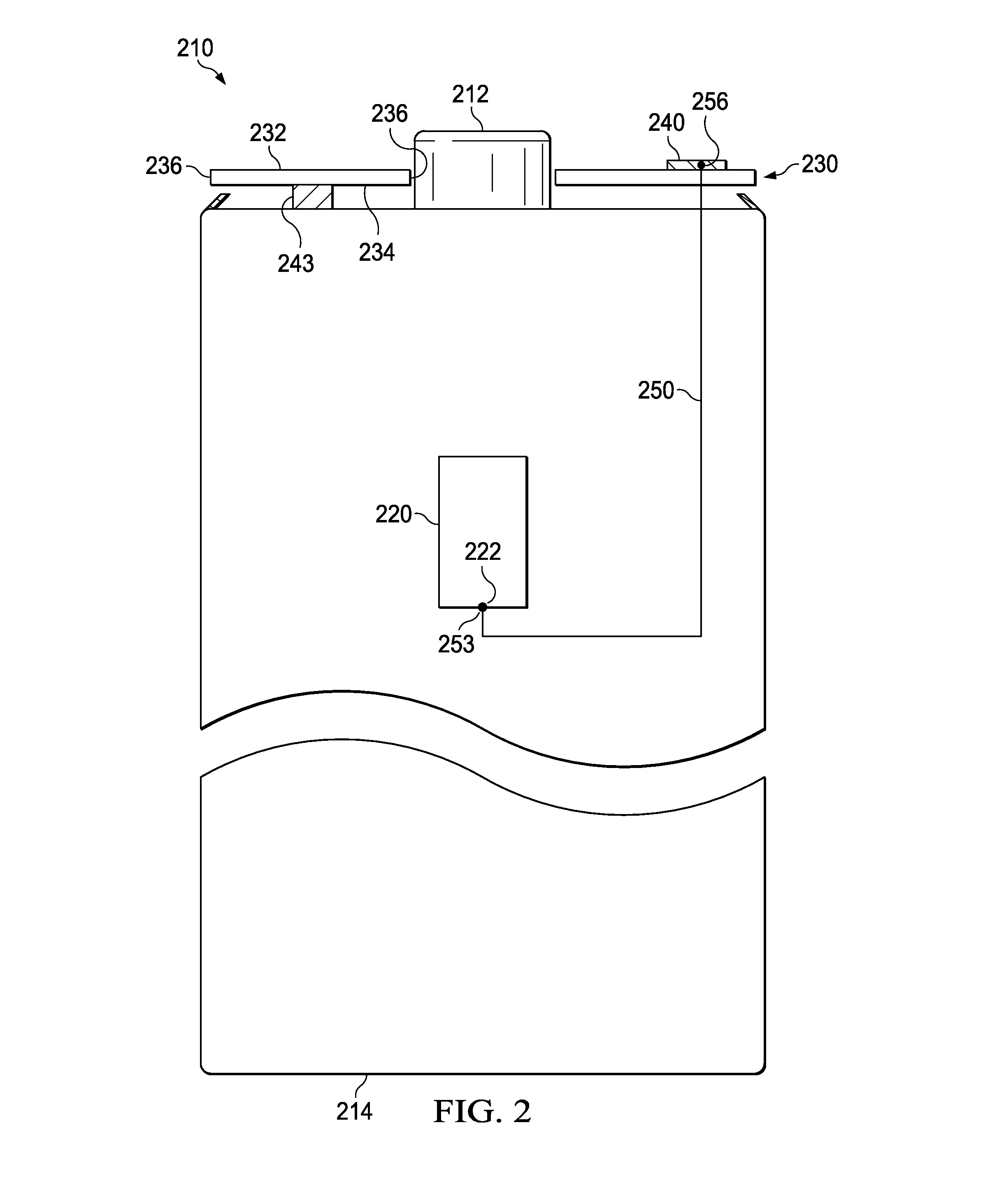 Battery including an on-cell indicator