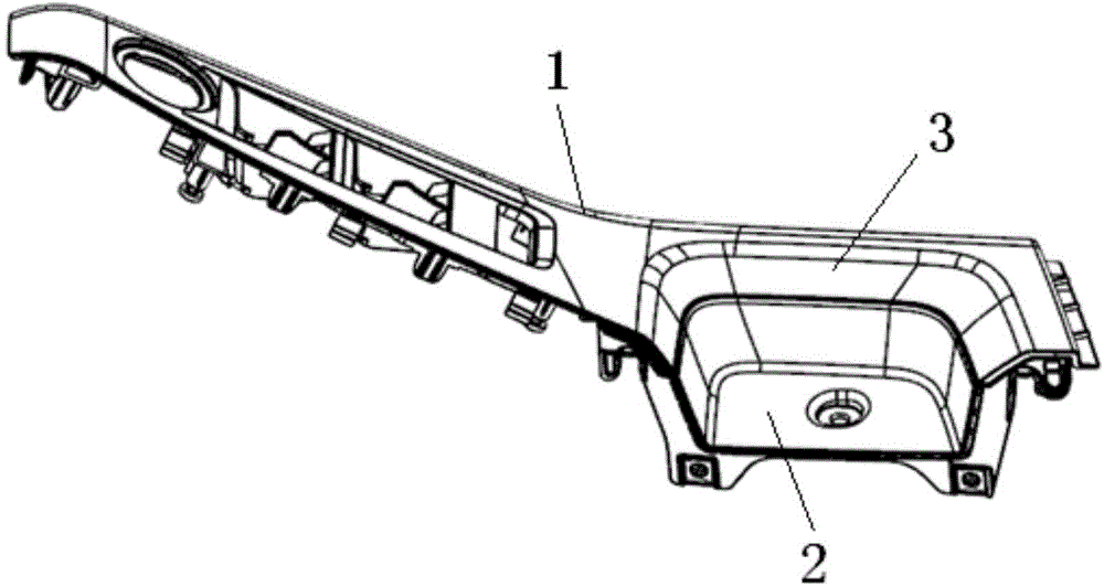 Mounting structure for handle cup and switch panel of automobile door trim