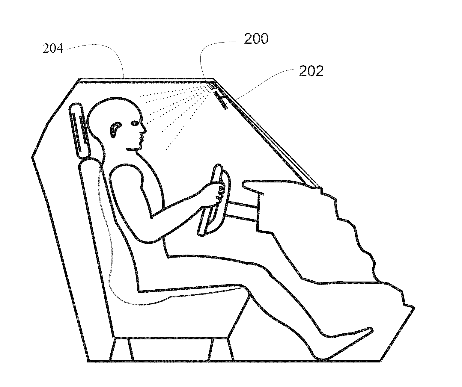 Driver health and fatigue monitoring system and method using optics