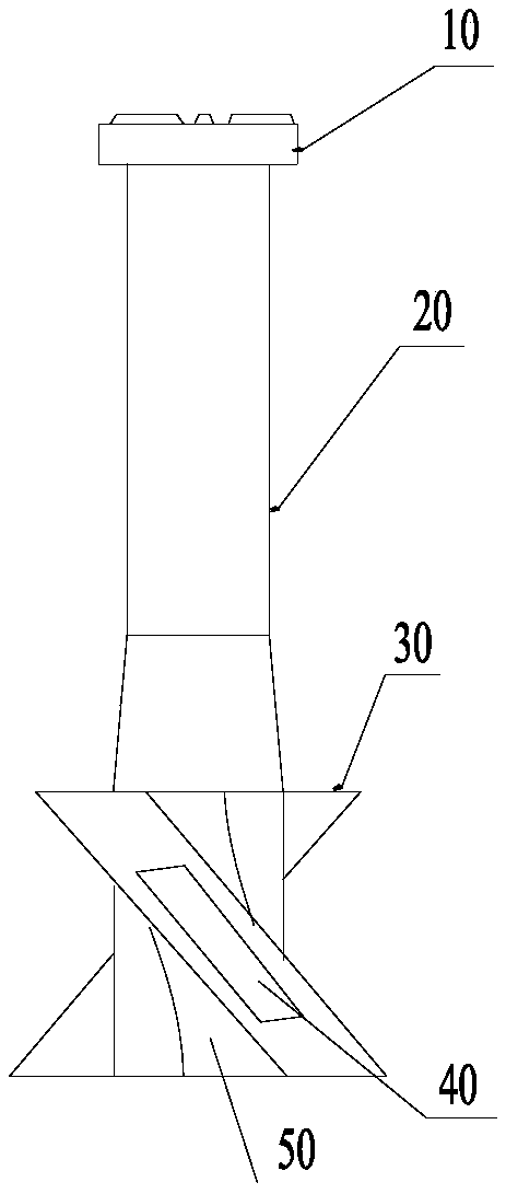 High-efficiency mixing agitator for hot metal desulfurization