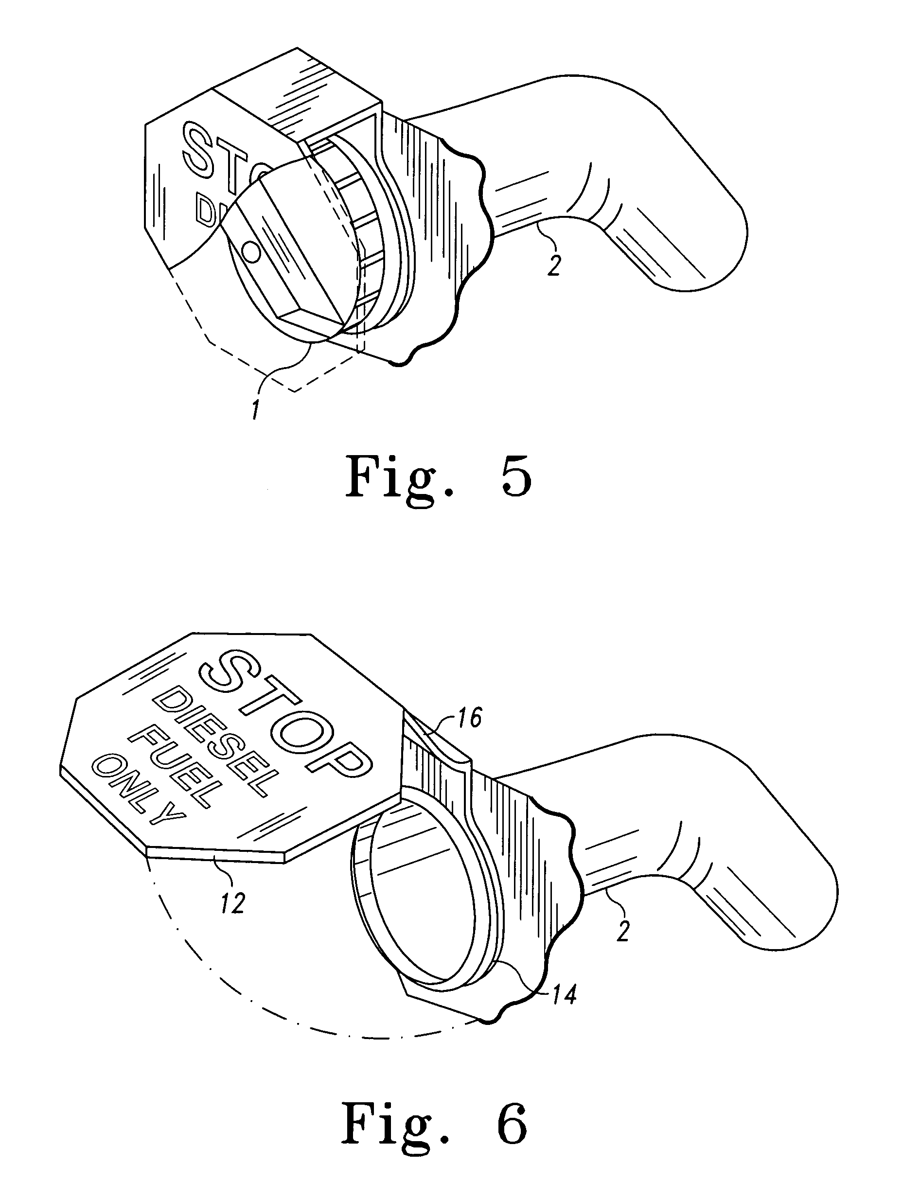 Fuel filler warning indicator