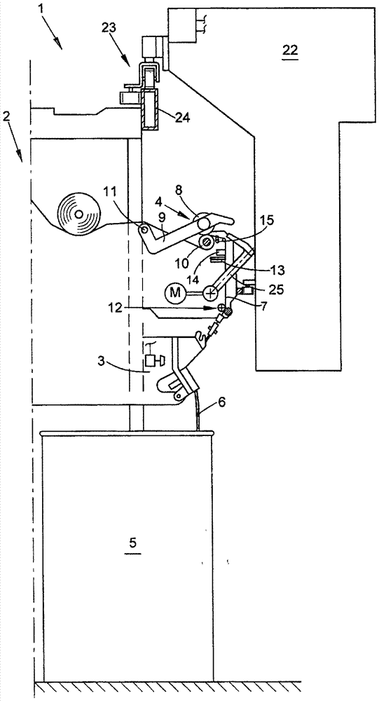 Method and apparatus for determining the desired rotational speed of a bobbin drive roll