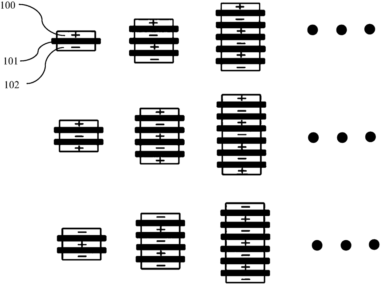 A manufacturing device for a wound-type laminated battery cell electrode assembly