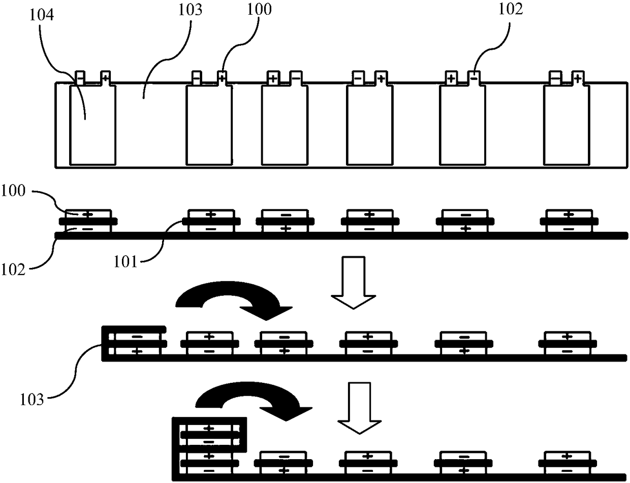 A manufacturing device for a wound-type laminated battery cell electrode assembly