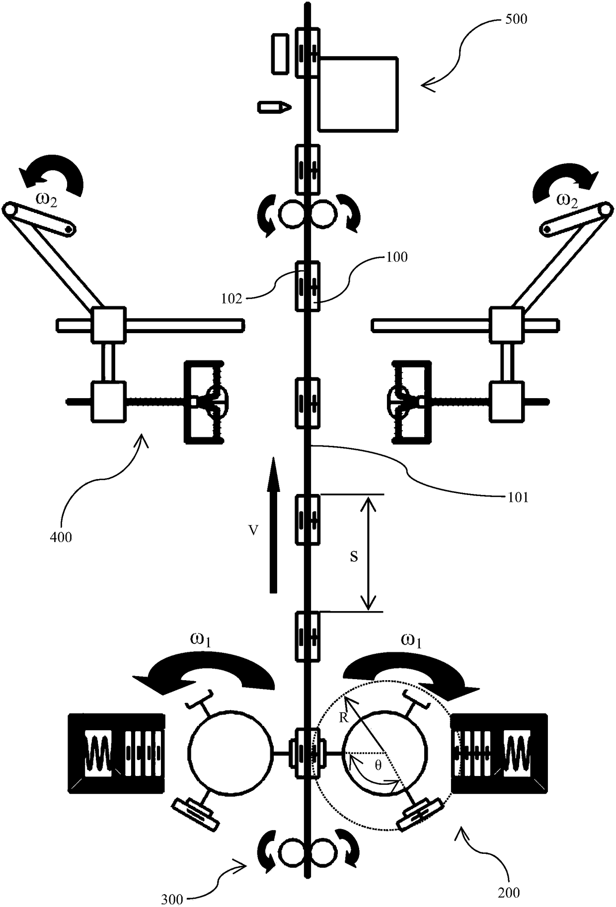 A manufacturing device for a wound-type laminated battery cell electrode assembly