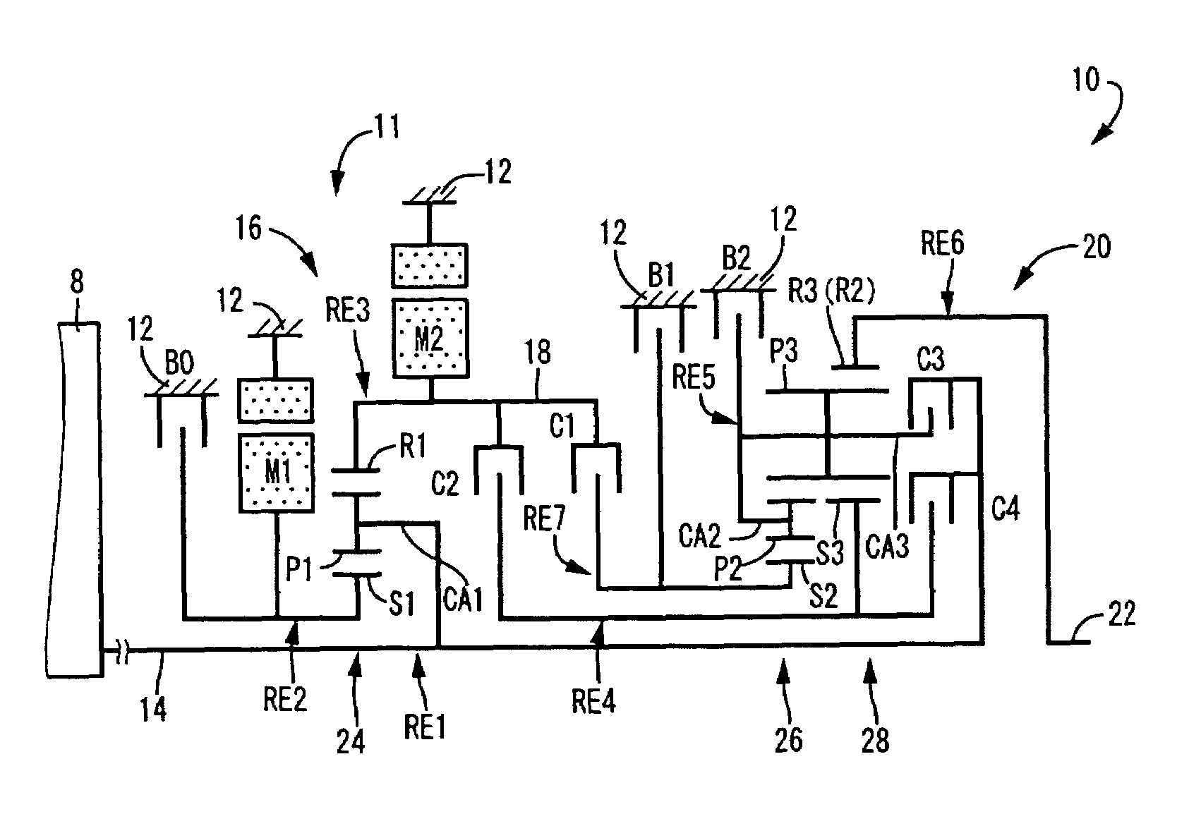 Control apparatus for vehicular drive system, vehicle provided with the control apparatus, and method of controlling vehicular drive system