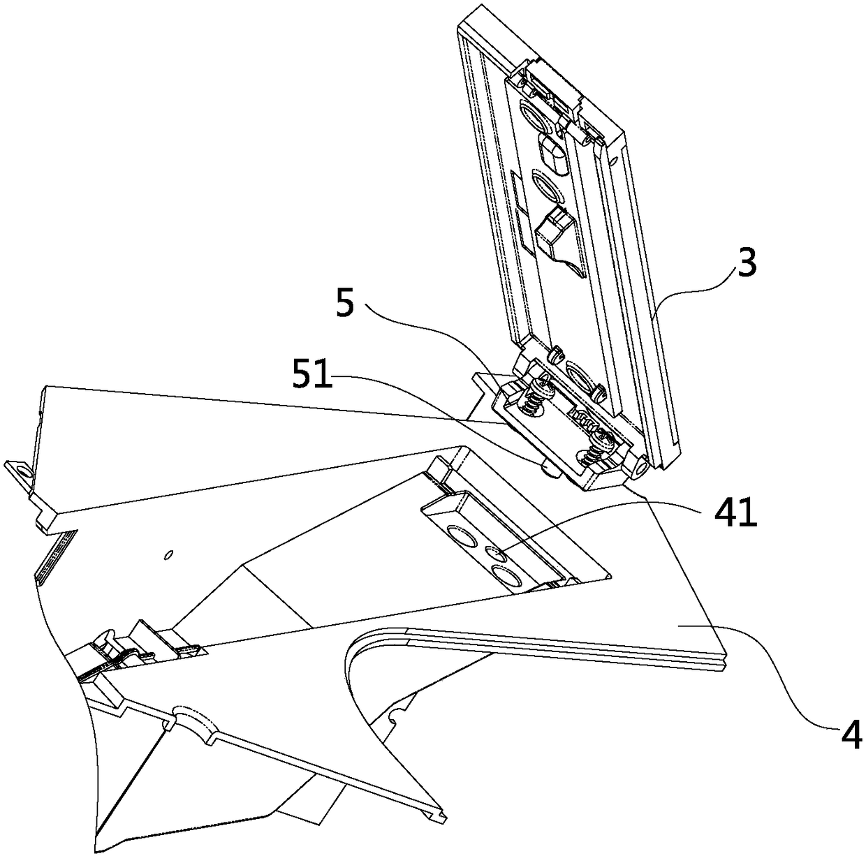 Tile tilt-lifting device for automatic mahjong machine and automatic mahjong machine