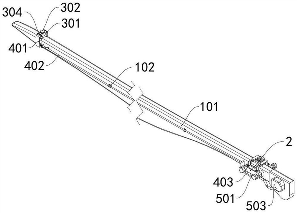 Blade strength safety monitoring device based on wind power generation