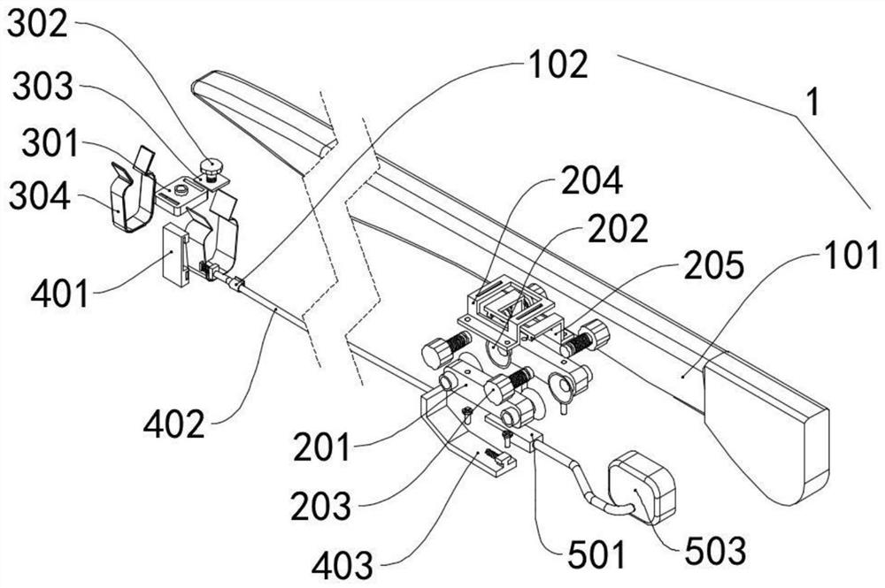 Blade strength safety monitoring device based on wind power generation