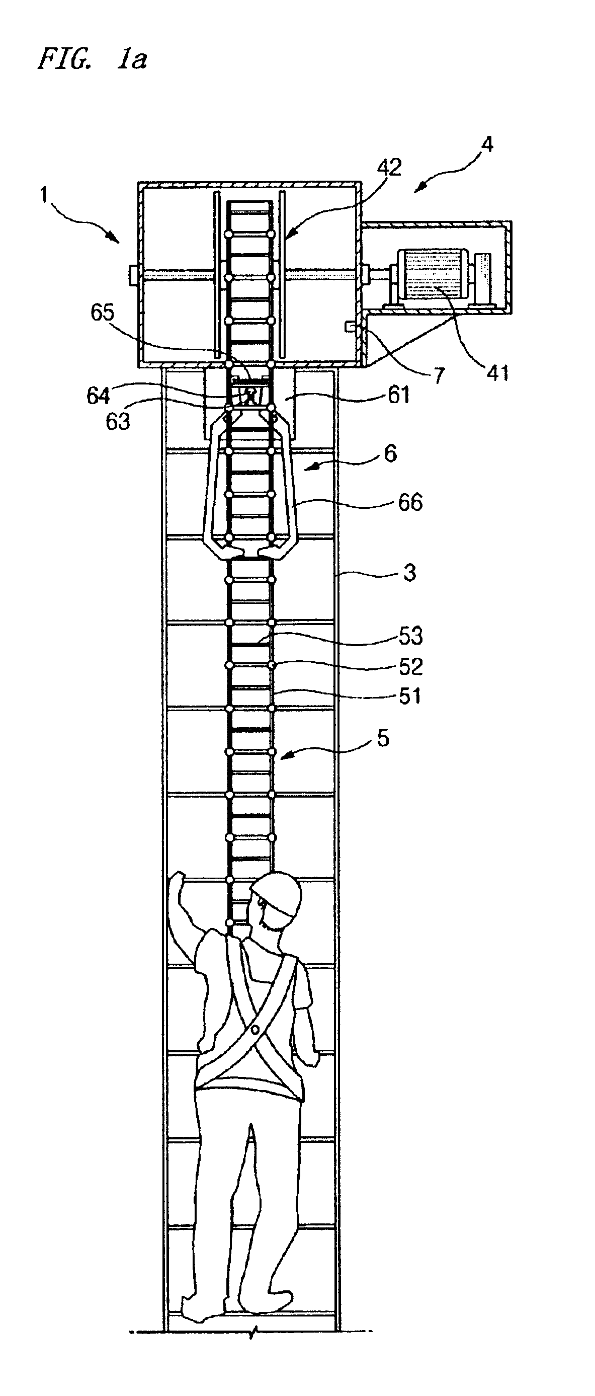 Climbing safety device for tower crane