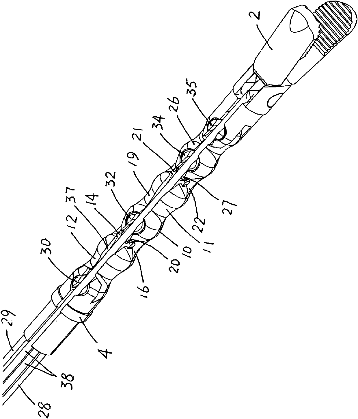 Minimally invasive surgical apparatus provided with chain joints