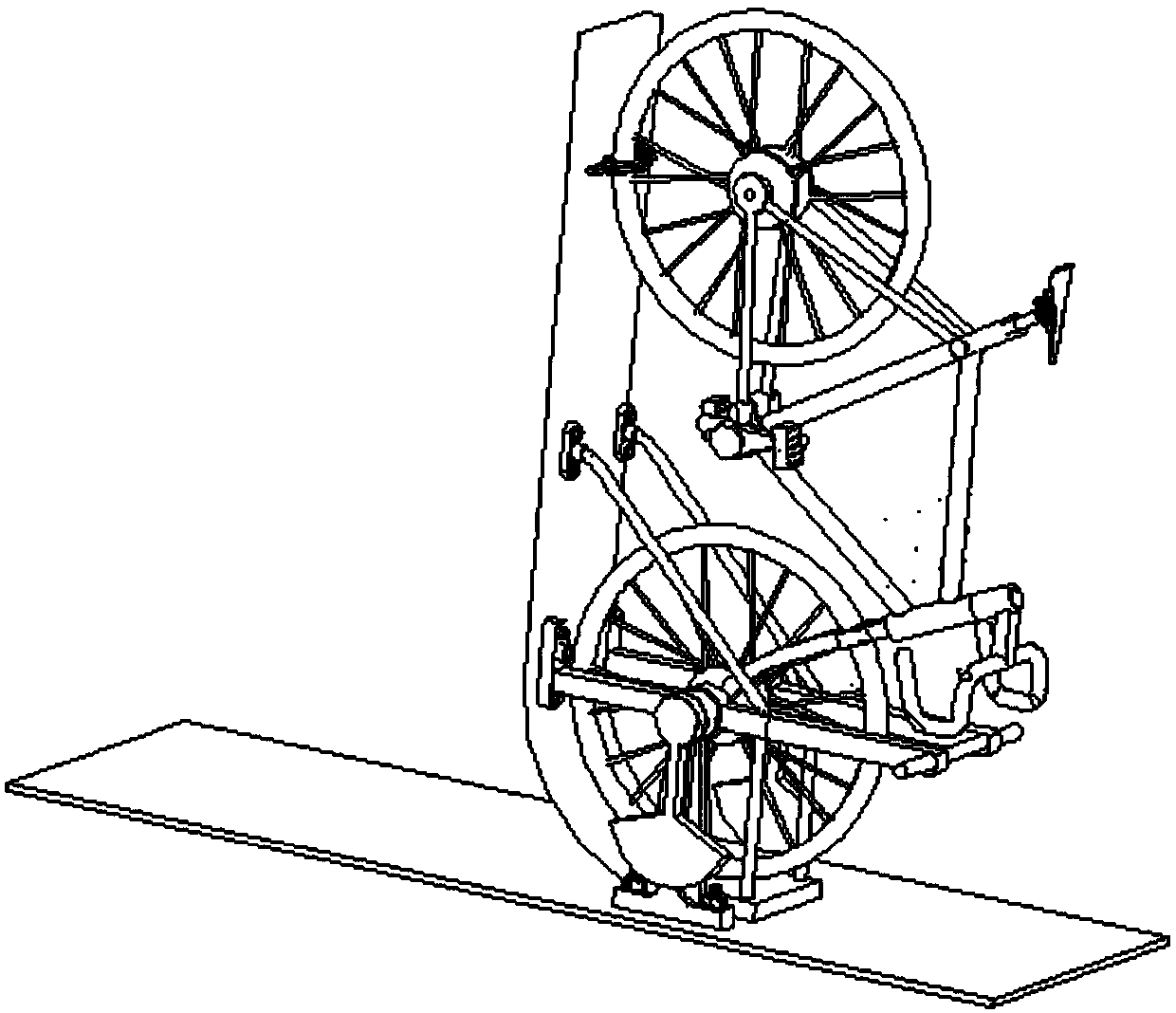 Vertical bicycle parking device