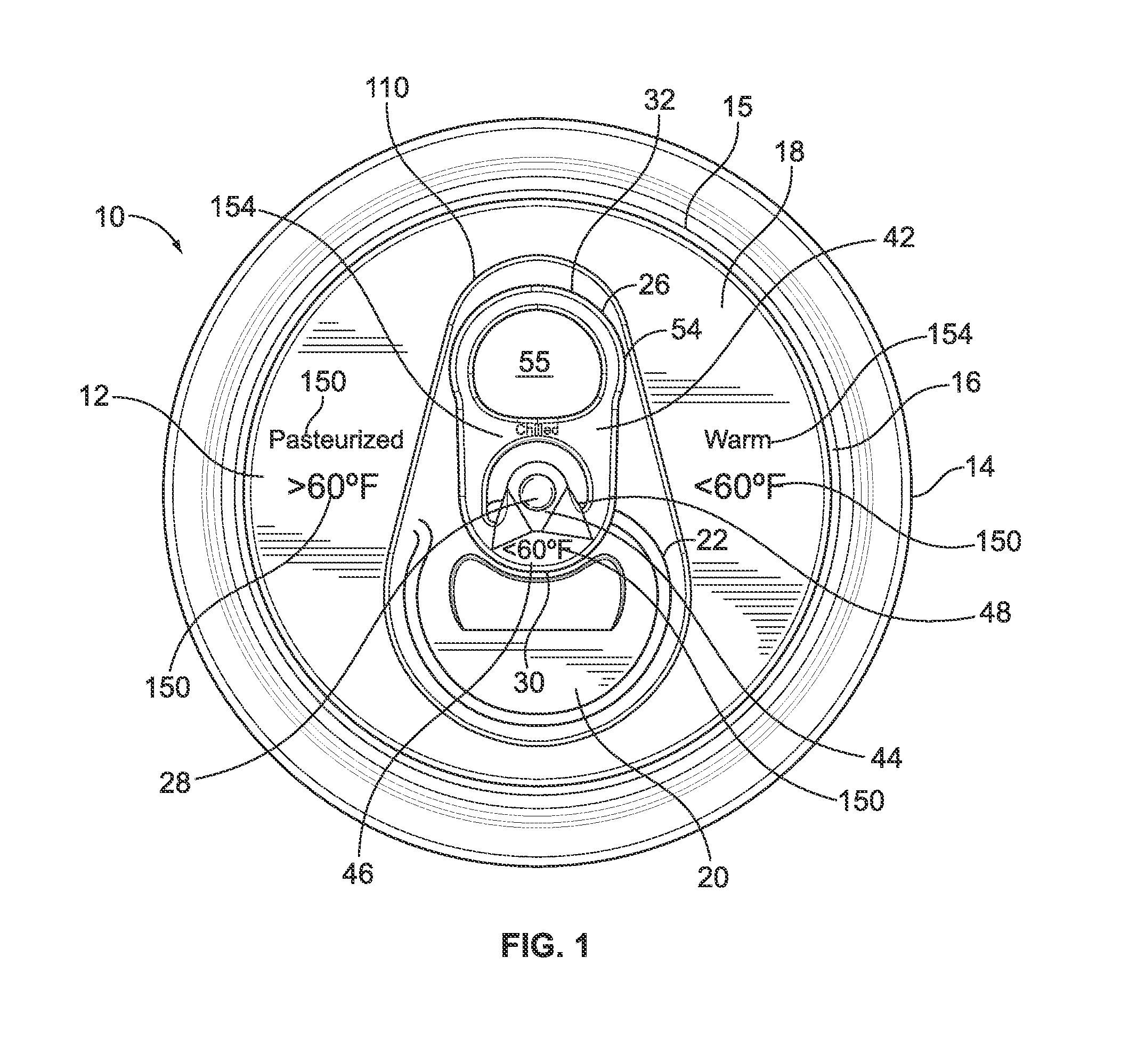 Ornamental and Temperature Indicating Can Ends and Tabs