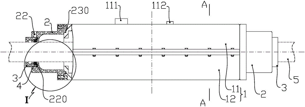 Fireproof and explosion-proof structure at intermediate of cable and installation and application method thereof