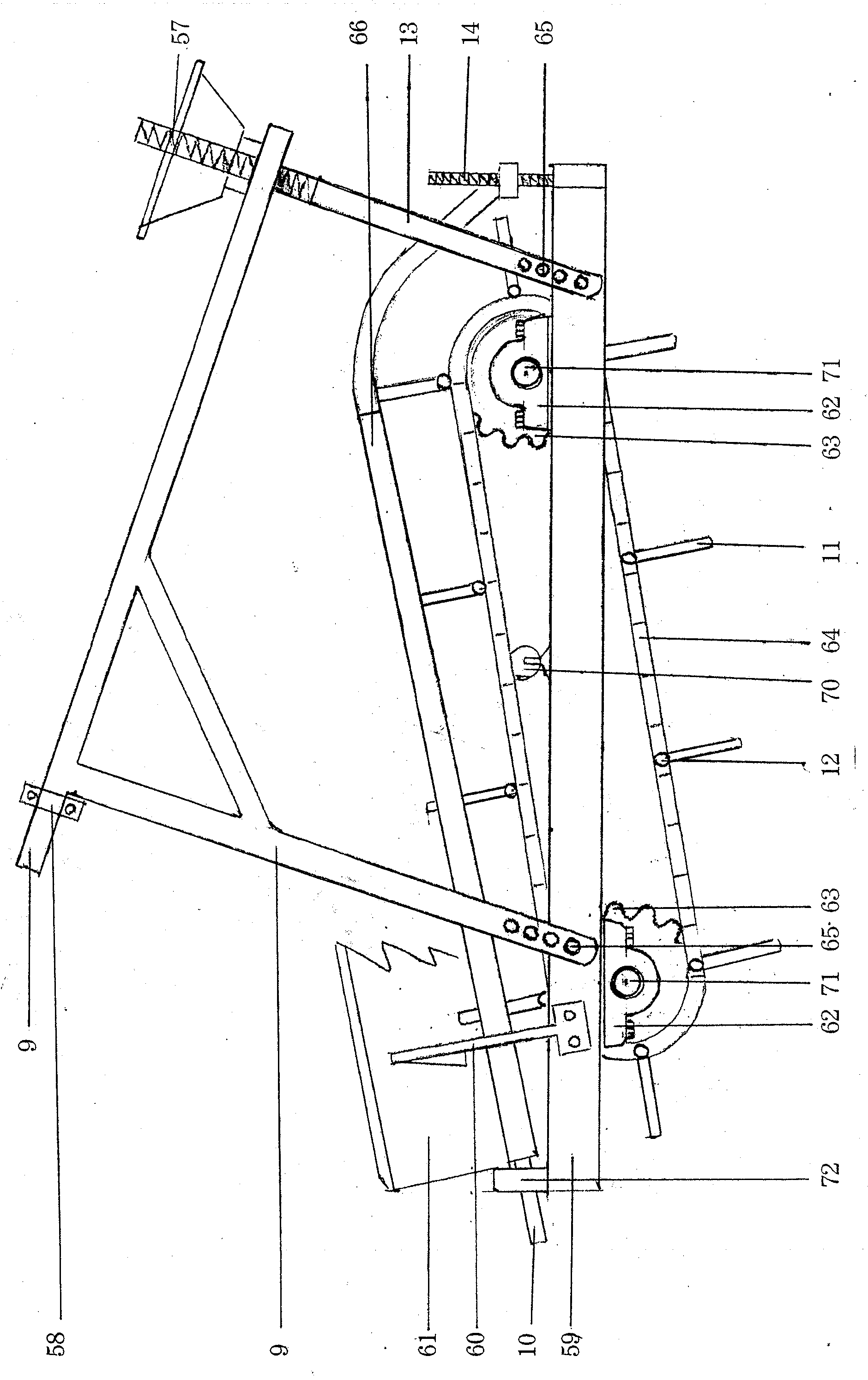 Multifunctional trail-type potato combine harvester