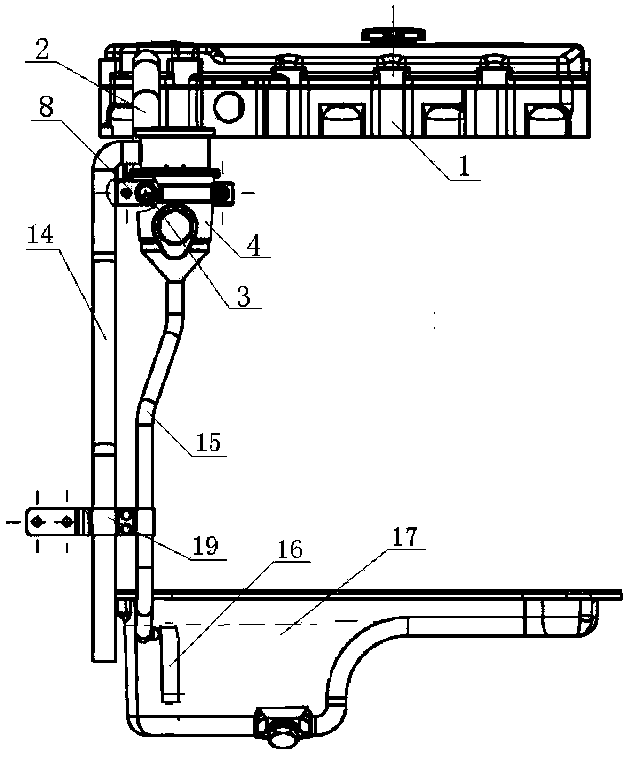 Two-stage oil-gas separation diesel engine breathing system