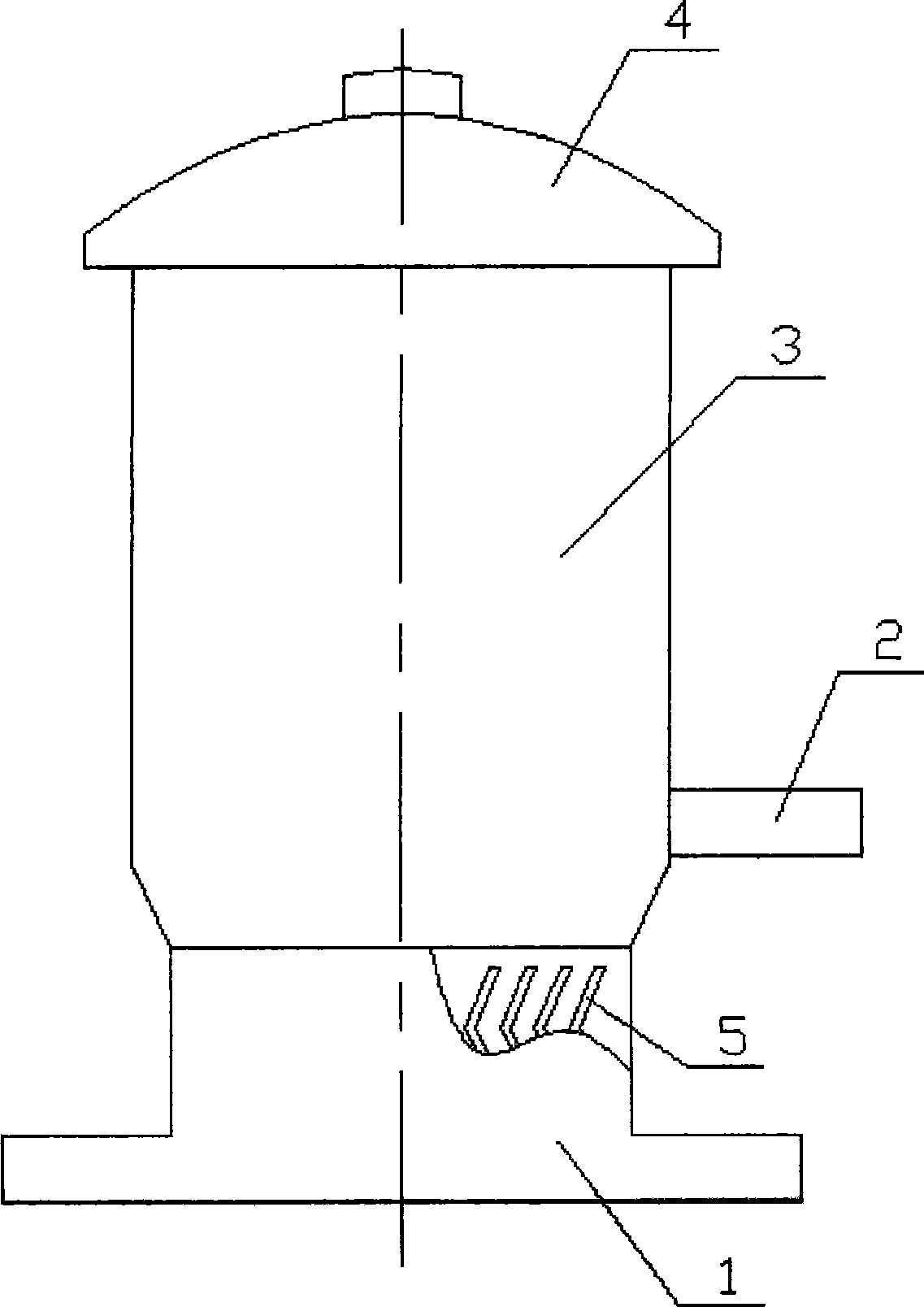 Two stage oil-gas separator