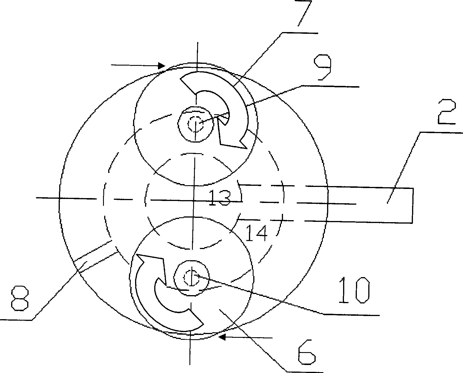 Two stage oil-gas separator