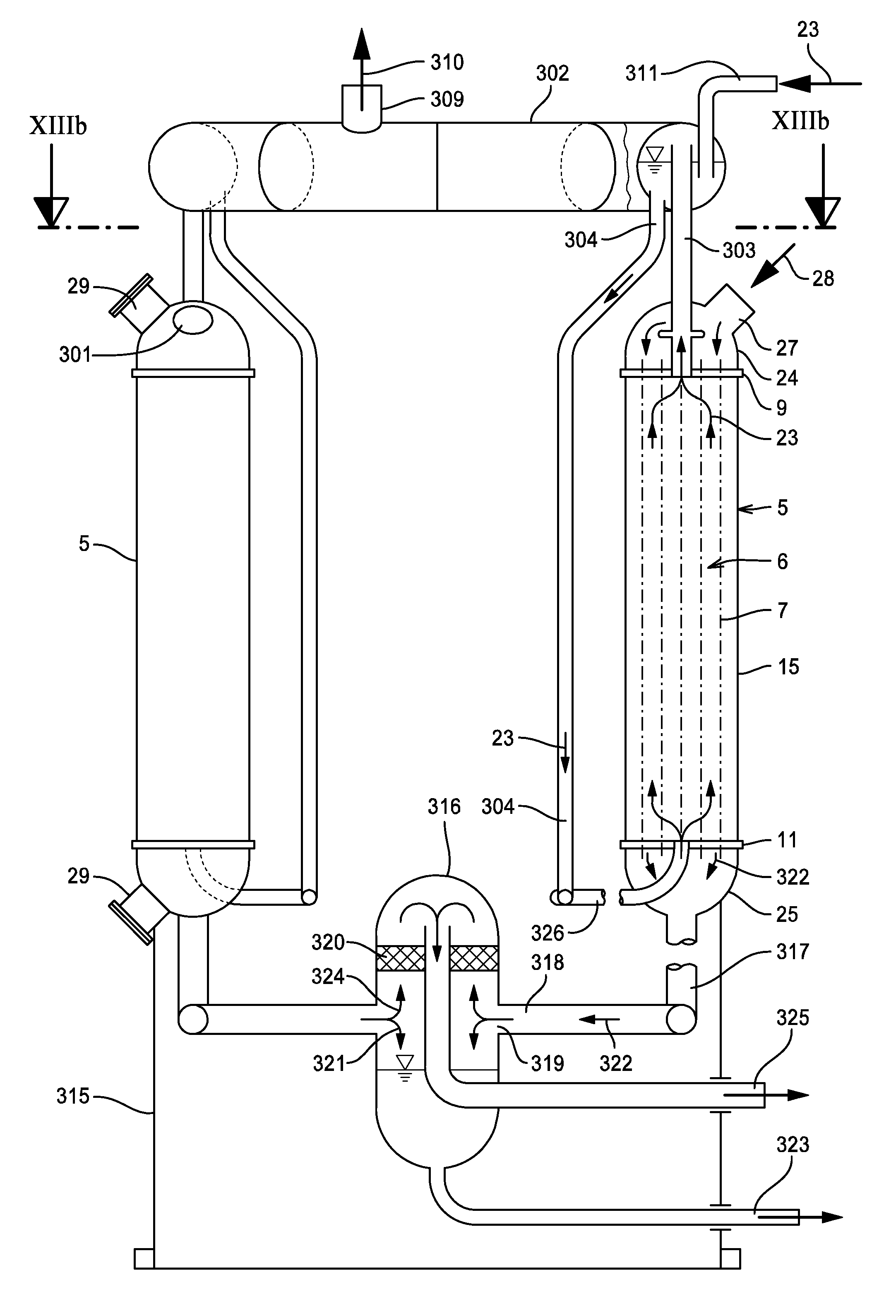 Tube bundle reactors with pressure fluid cooling