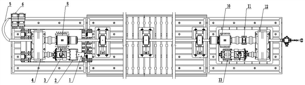 A test method and device for dynamic comprehensive performance of drill pipe used in coal mines