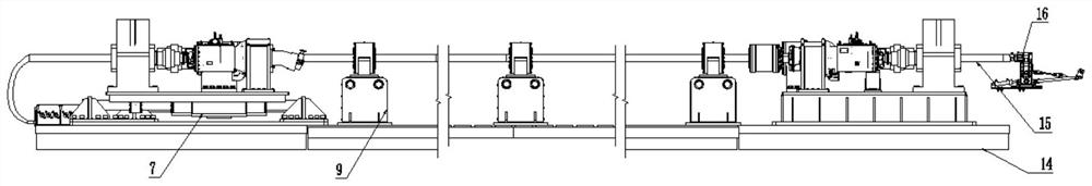 A test method and device for dynamic comprehensive performance of drill pipe used in coal mines