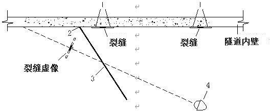 Device and method for shooting tunnel wall crack based on dome camera