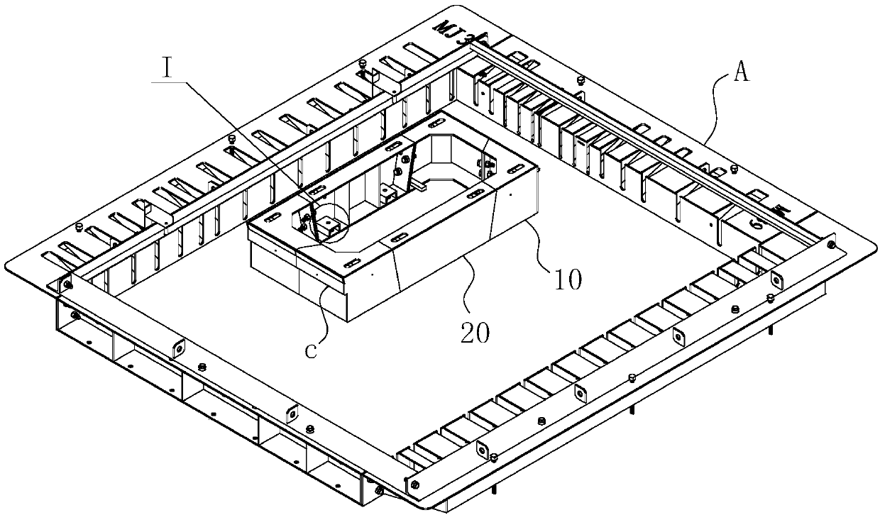 A combination mold for window openings for prefabricated components