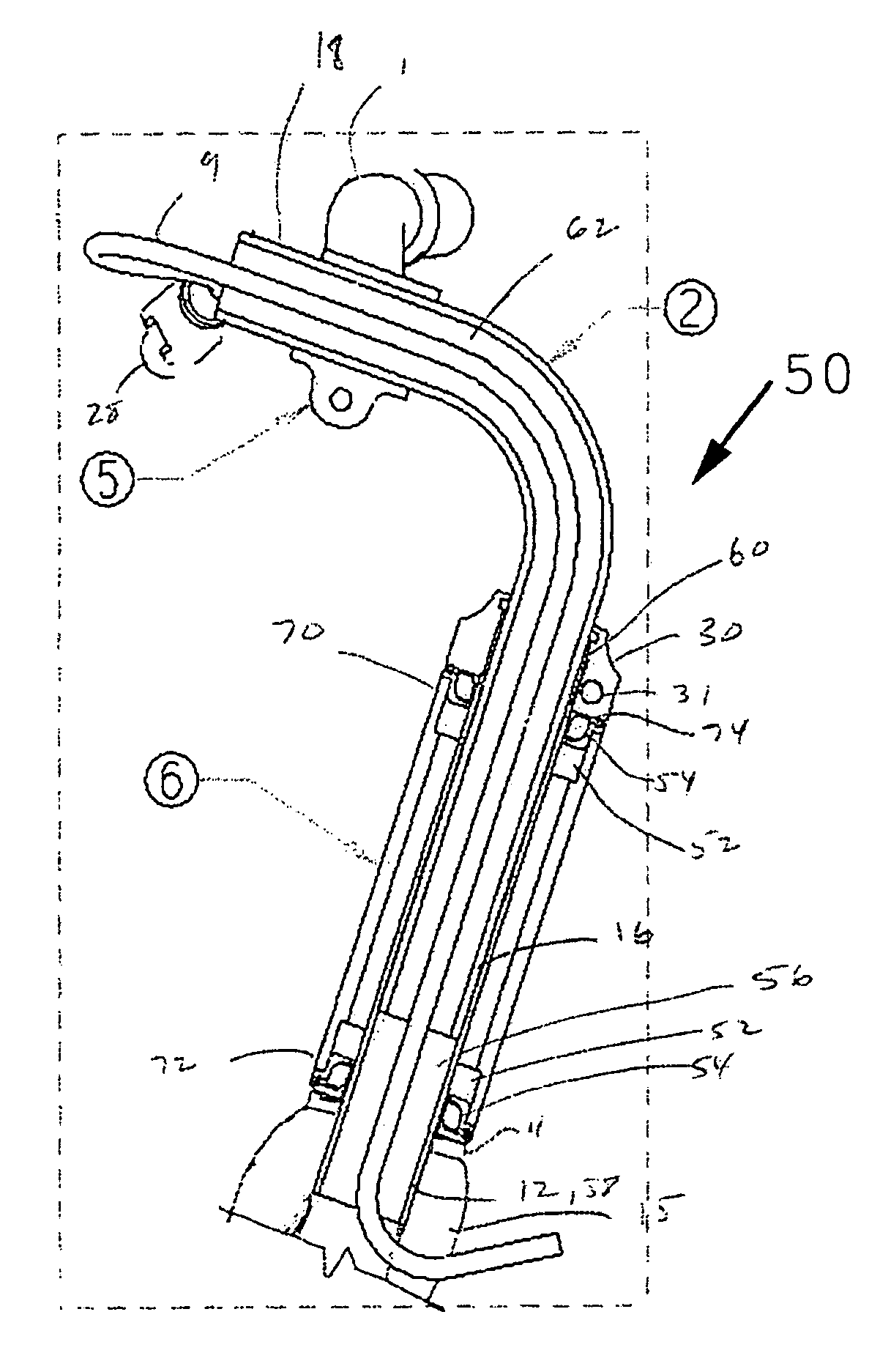 Bicycle having internally routed control cables