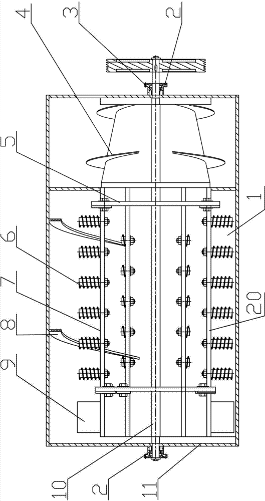 Flexible-tooth threshing system with adjustable threshing gap